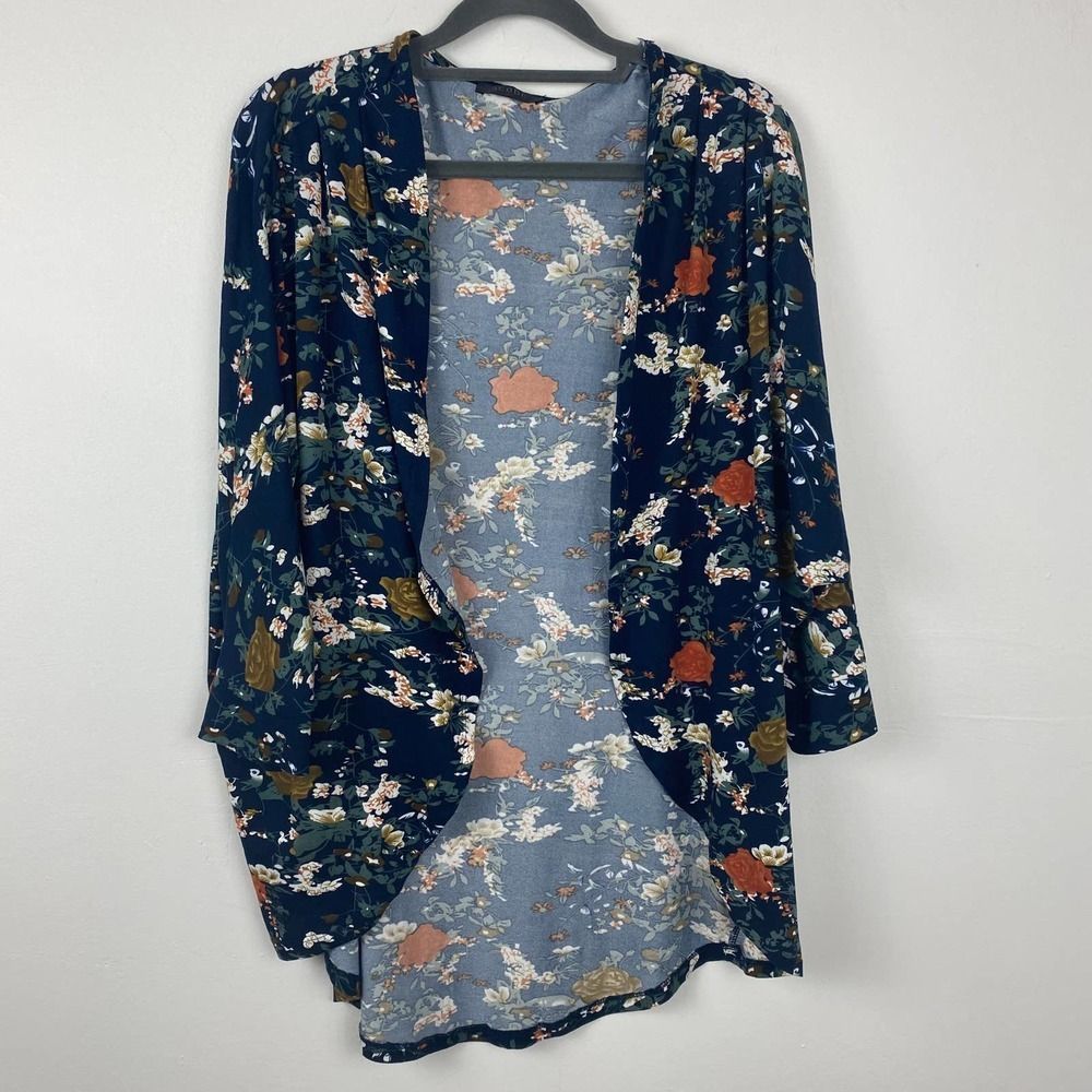 Scobe Cardigan size M color blue orange